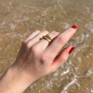 Blumenring golden Anti-Stress