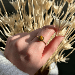 Ring Gold Tigerauge