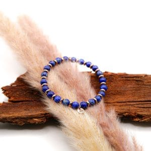 Armbänder Steine Lapislazuli Perle Roségold