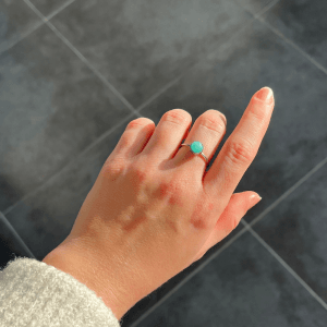 Ring Amazonit Frau