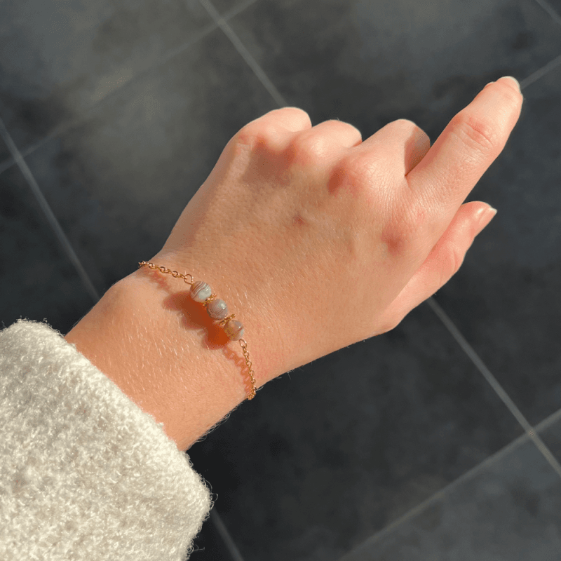 Armband Botswana-Achat Frau -Stressabbau