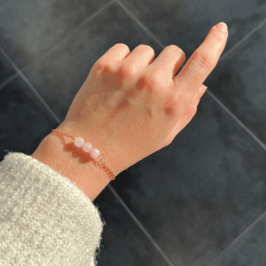 Armband Glück Rosenquarz