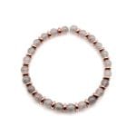 Armband Isabella Roségold aus Labradorit weißer Hintergrund
