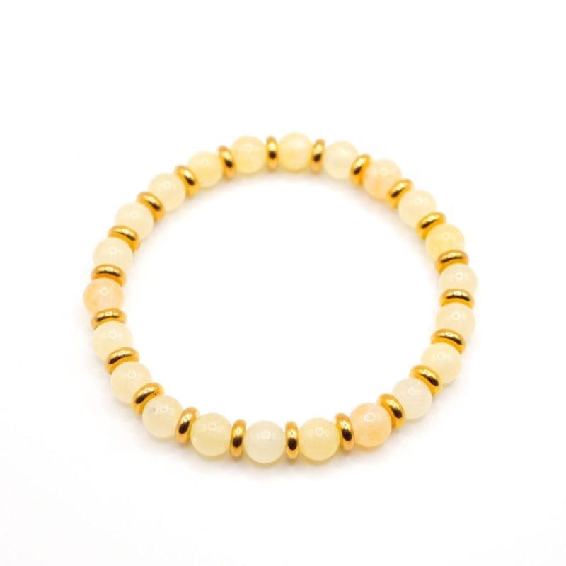 Armband Selena Gold aus Citrin weißer Hintergrund