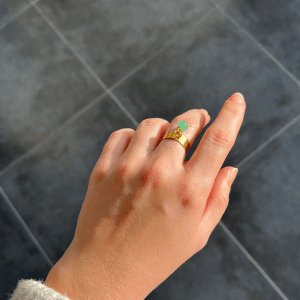 Grüner Aventurin Charm Ring