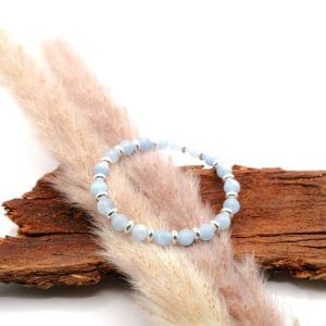 Armband Natursteine Aquamarin