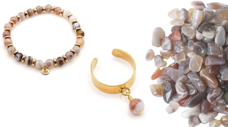 Schmuck aus Botswana-Achat
