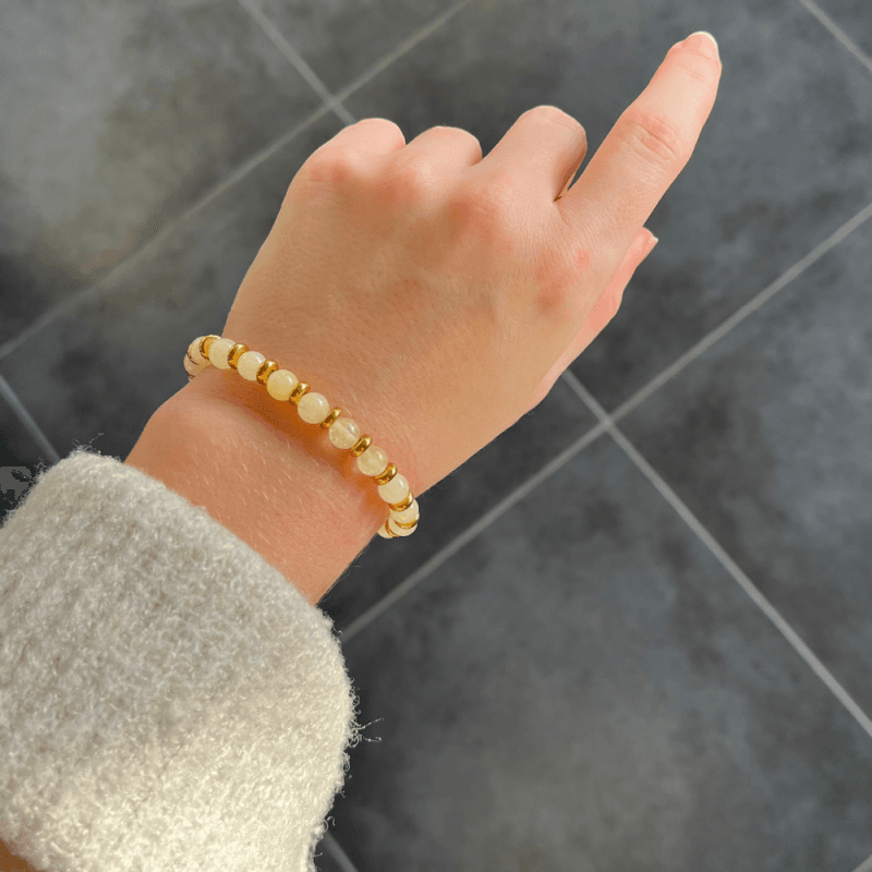 Armband Citrin golden