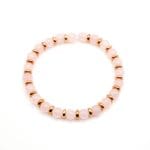 Armband Lena Gold aus Rosenquarz weißer Hintergrund