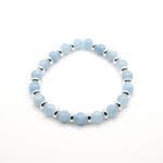 Weißer Hintergrund Armband Aquamarin
