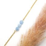 Kettenarmband Aquamarin