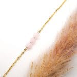 Kettenarmband Rosenquarz