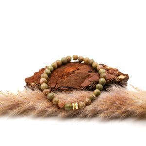 Armband Indiana Gold aus Unakit