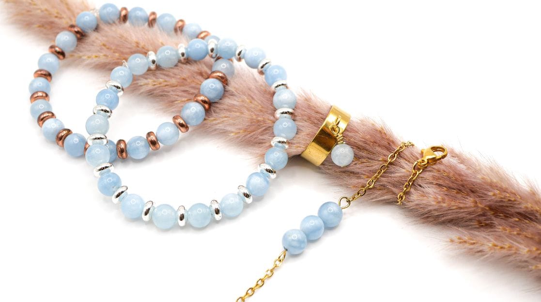 Geburtsstein: Symbolische Wahl zur Geburt eines Kindes 2 KOLLEKTION SCHMUCK AUS AQUAMARIN