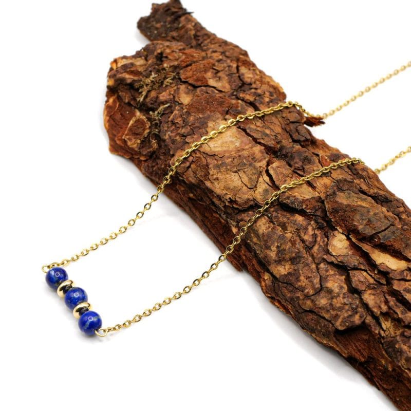Halskette Diva Gold aus Lapislazuli