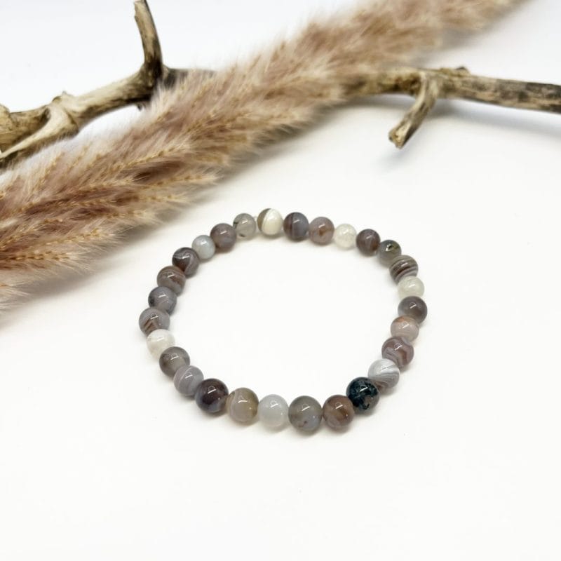 Bracelet Agate du Botswana Pierres Naturelles