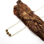 Halskette-Tigerauge und Gold