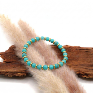 Armband Amazonit Or